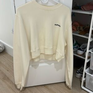 Madhappy fleece cropped crewneck sweater